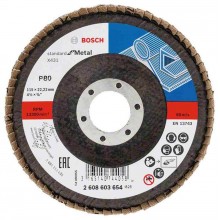 BOSCH Lamelový brúsny kotúč X431, Standard for Metal, 115 mm, 22,23 mm, 80 2608603654